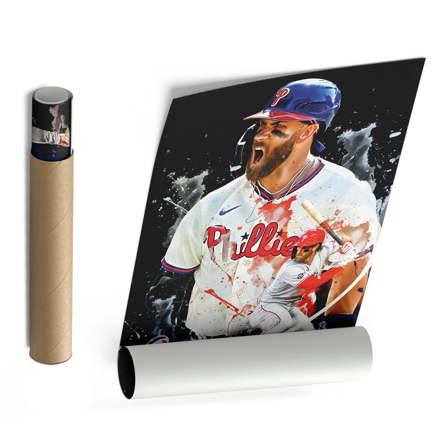 Bryce Harper Phillies Canvas Print | Philadelphia Baseball Wall Art