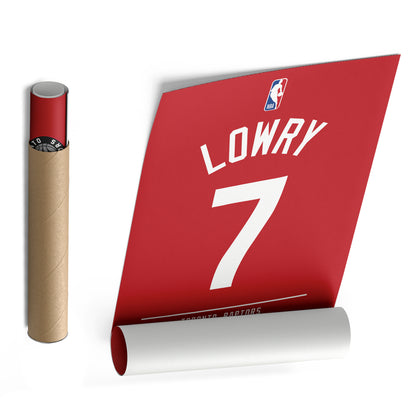 Kyle Lowry Raptors Jersey Canvas Print  Wall Art Decor