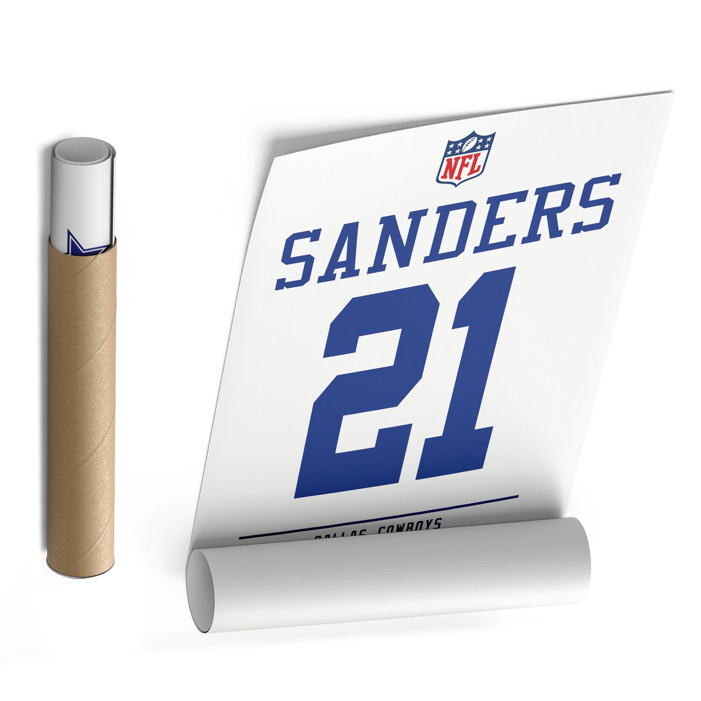 Deion Sanders Cowboys Jersey Canvas Print | Wall Art Decor