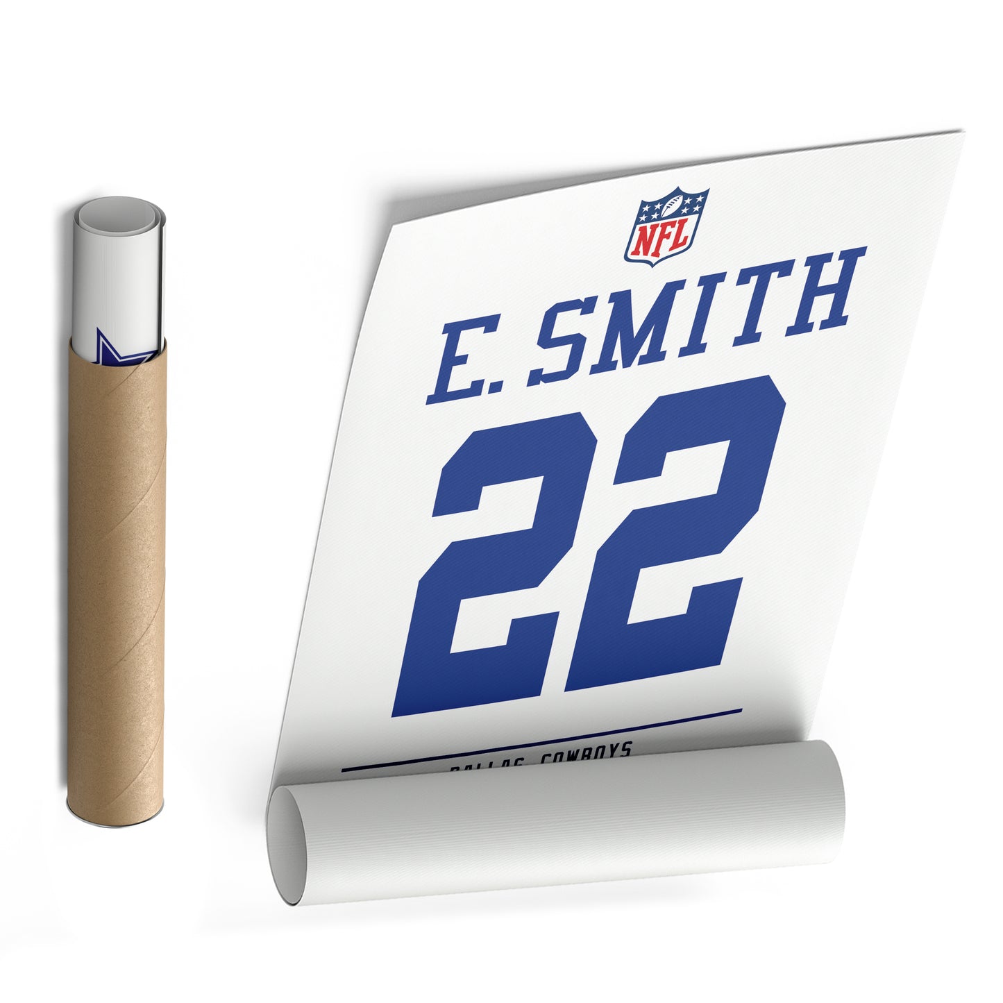 Emmitt Smith Cowboys Jersey Canvas Print | Wall Art Decor