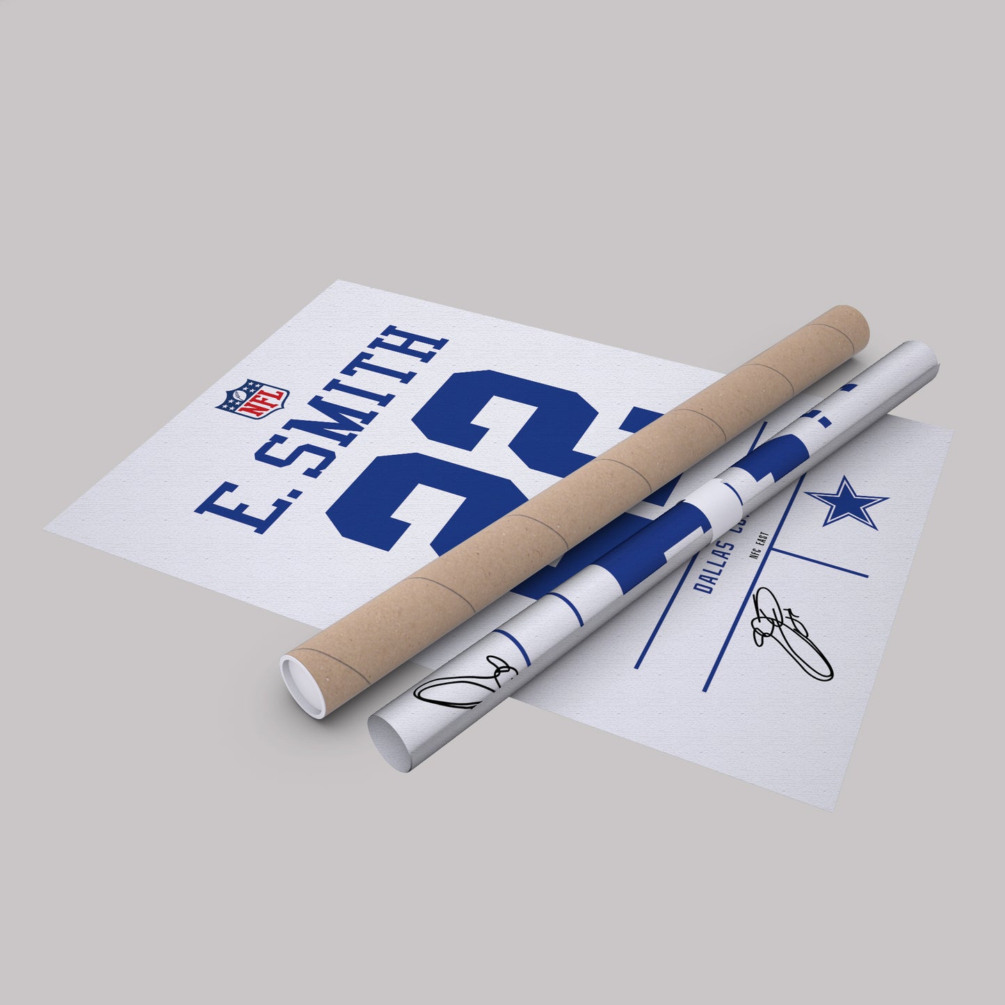 Emmitt Smith Cowboys Jersey Canvas Print | Wall Art Decor