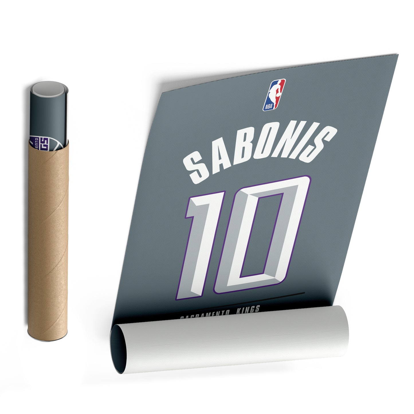Domantas Sabonis Kings Jersey Canvas Print | Wall Art Decor