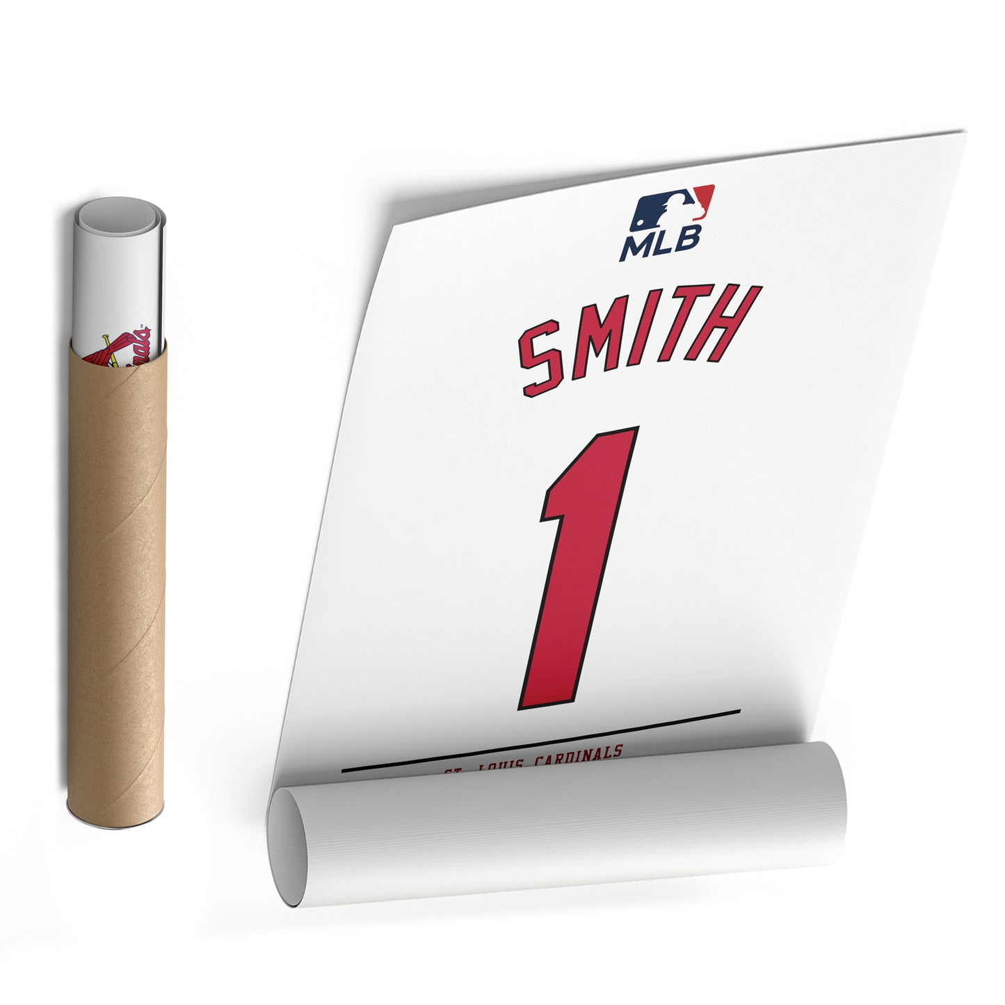 Ozzie Smith St. Louis Cardinals Jersey Canvas Wall Art
