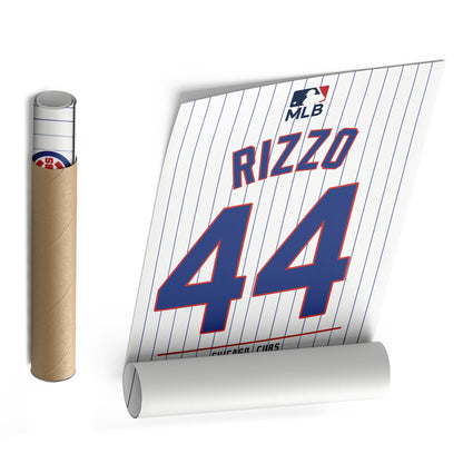 Anthony Rizzo Chicago Cubs Jersey Canvas Wall Art