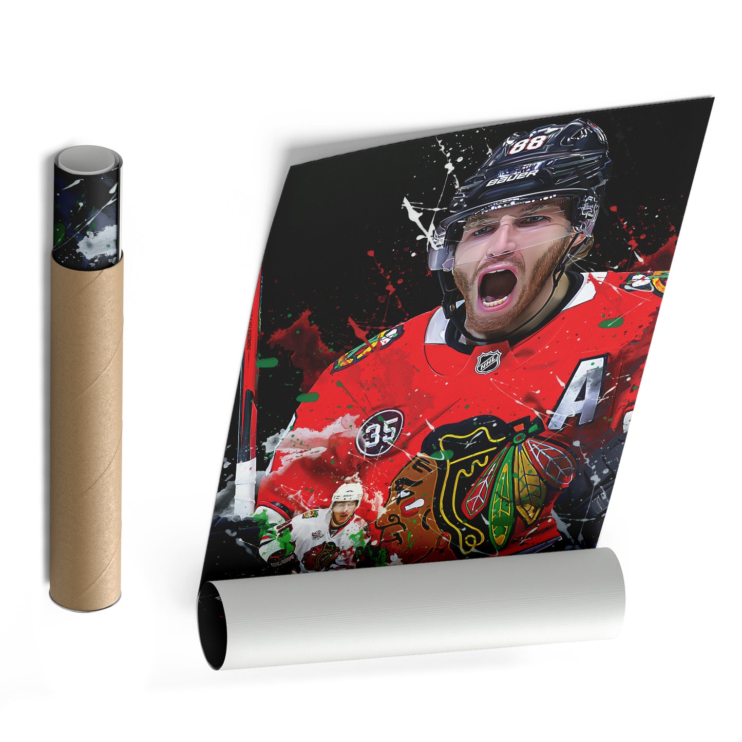 Patrick Kane Chicago Blackhawks Canvas Print | NHL Hockey Wall Art