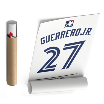 Vladimir Guerrero Jr. Blue Jays Jersey Canvas Print | Wall Art Decor
