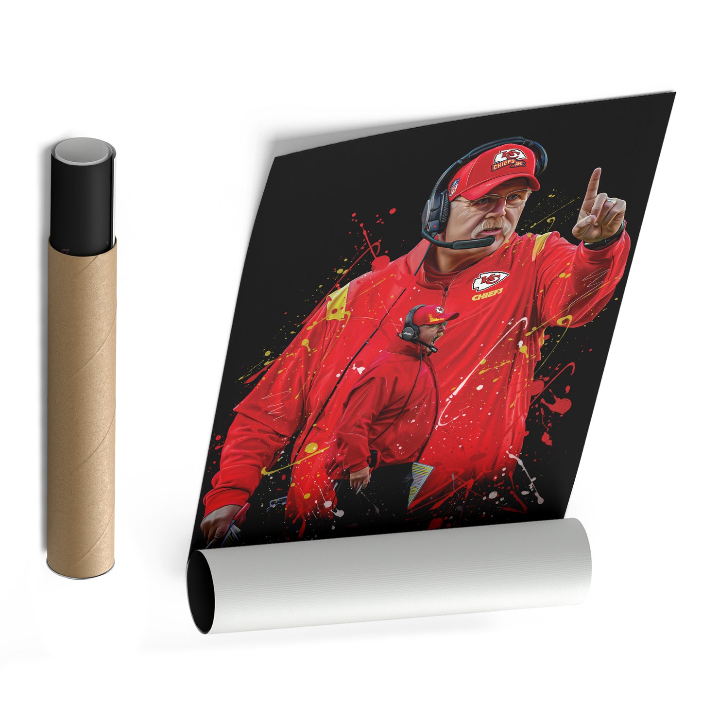 Andy Reid Chiefs Jersey Canvas Print | Wall Art Decor