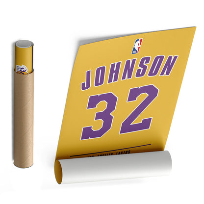 Magic Johnson Lakers Jersey Canvas Print | Wall Art Decor