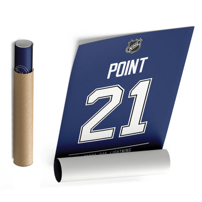 Brayden Point Tampa Bay Lightning Jersey Canvas Wall Art