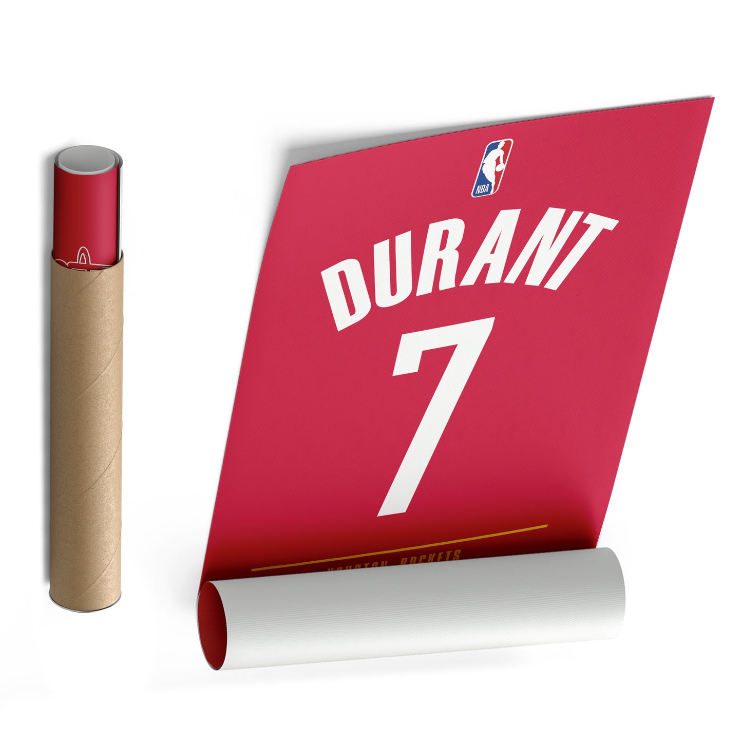 Kevin Durant Houston Rockets Jersey Canvas Wall Art