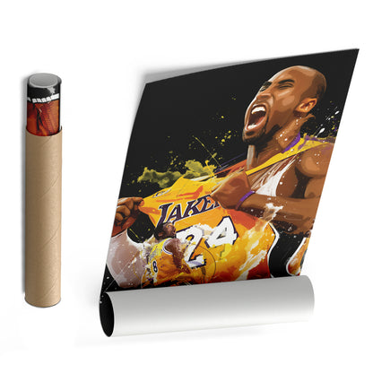 Kobe Bryant Lakers Canvas Print | Los Angeles Basketball Wall Art