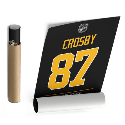 Sidney Crosby Penguins Jersey Canvas Print | Wall Art Decor