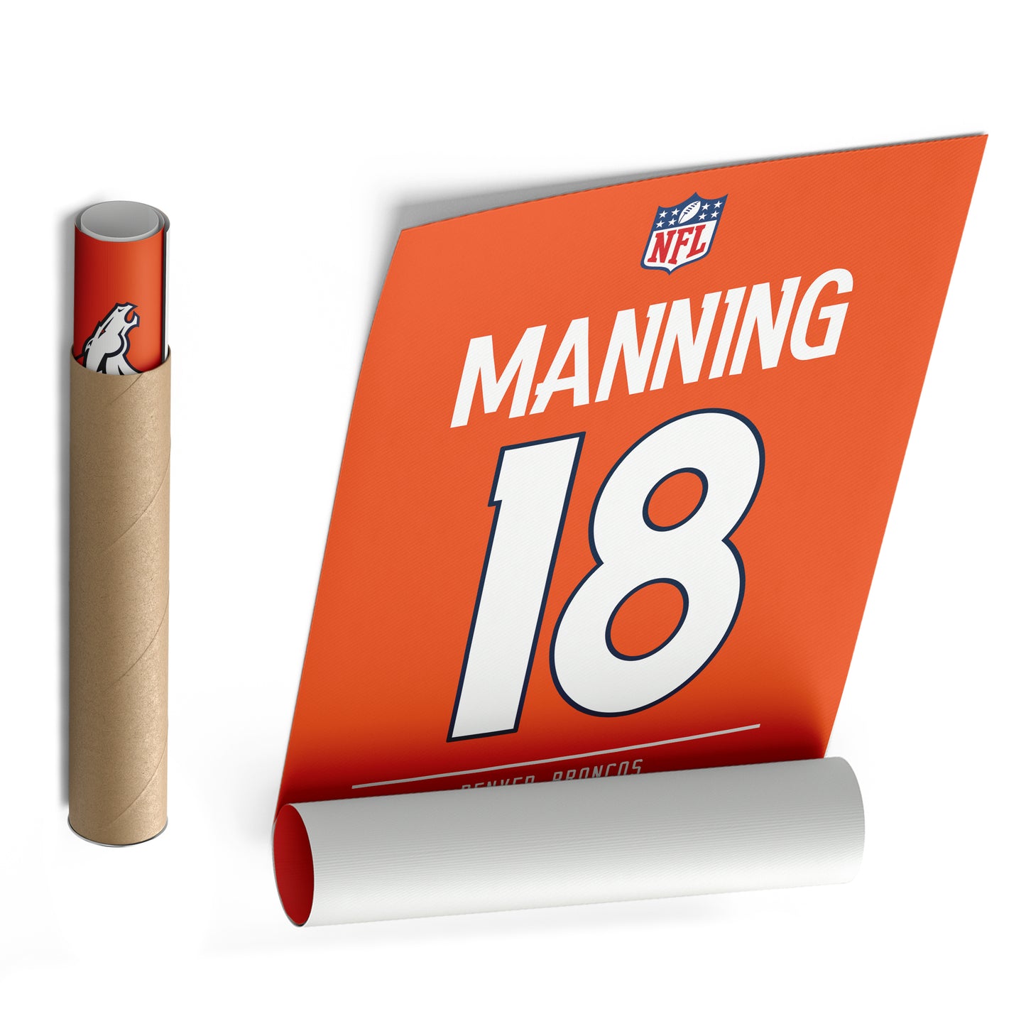 Peyton Manning Broncos Jersey Canvas Print | Wall Art Decor