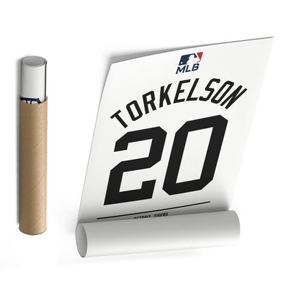 Spencer Torkelson Tigers Jersey Canvas Print | Wall Art Decor