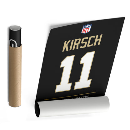 Brandon Kirsch Purdue Boilermakers Jersey Canvas Wall Art