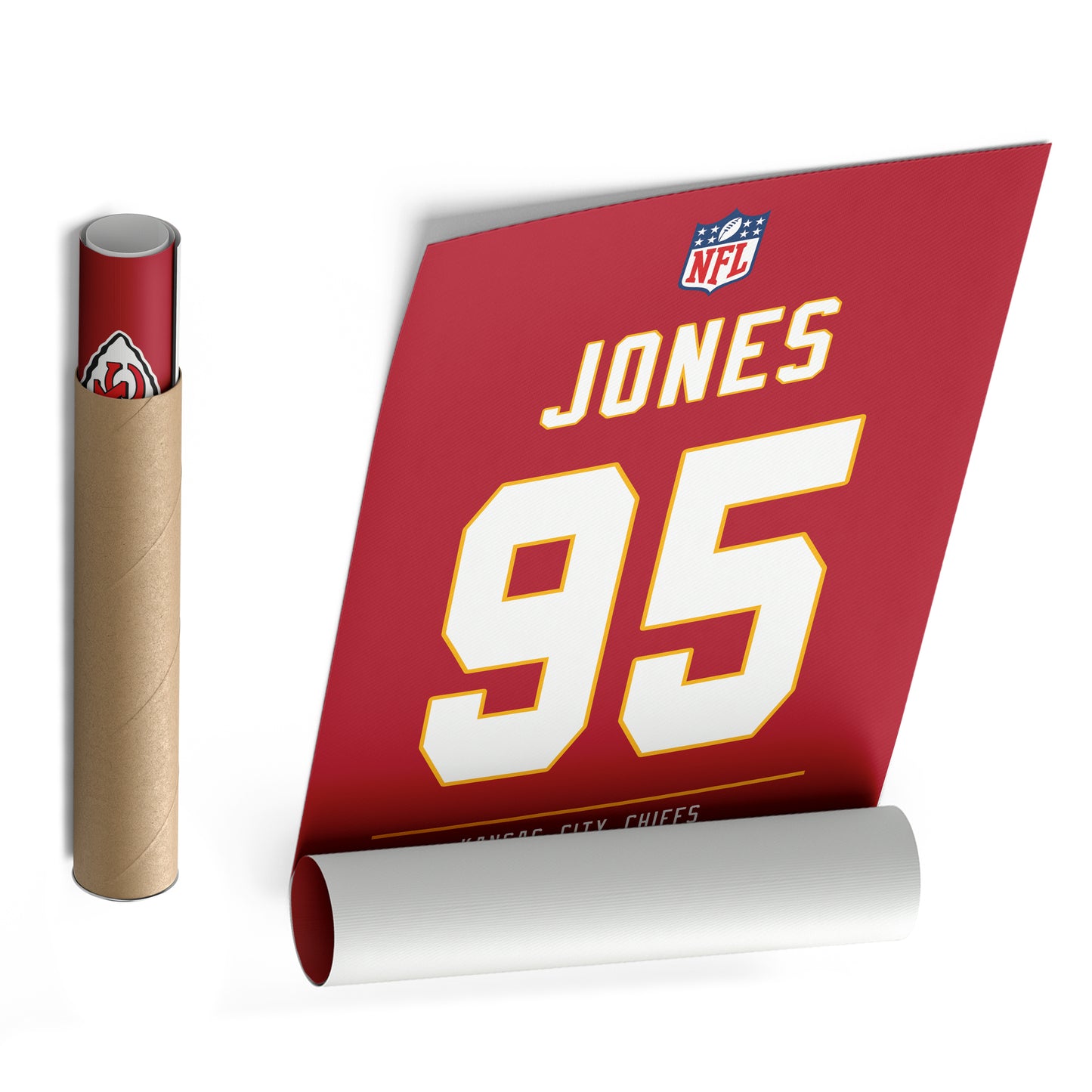 Chris Jones Chiefs Jersey Canvas Print | Wall Art Decor