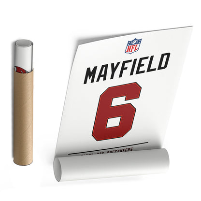 Baker Mayfield Buccaneers Jersey Canvas Print | Wall Art Decor