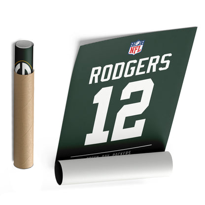 Aaron Rodgers Packers Jersey Canvas Print | Wall Art Decor