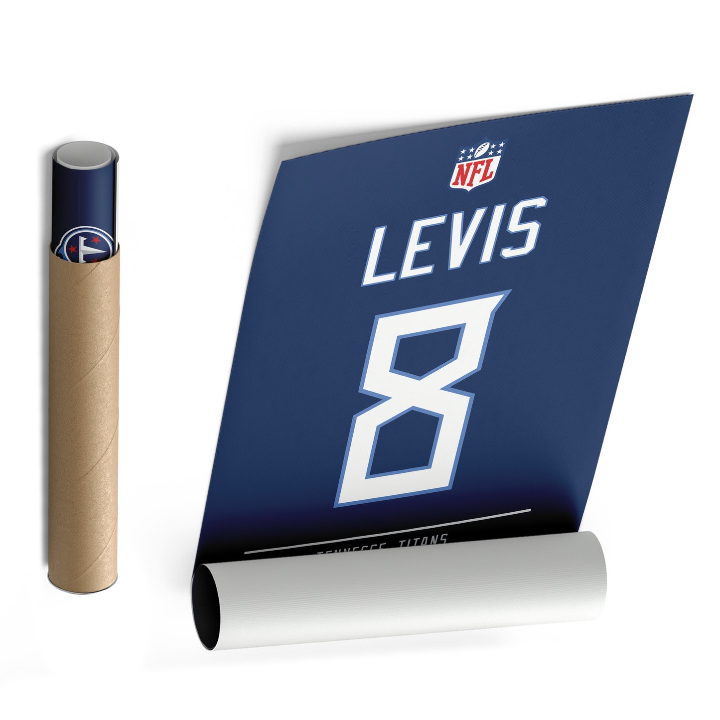 Will Levis Titans Jersey Canvas Print | Wall Art Decor