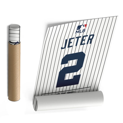 Derek Jeter Yankees Jersey Canvas Print | Wall Art Decor