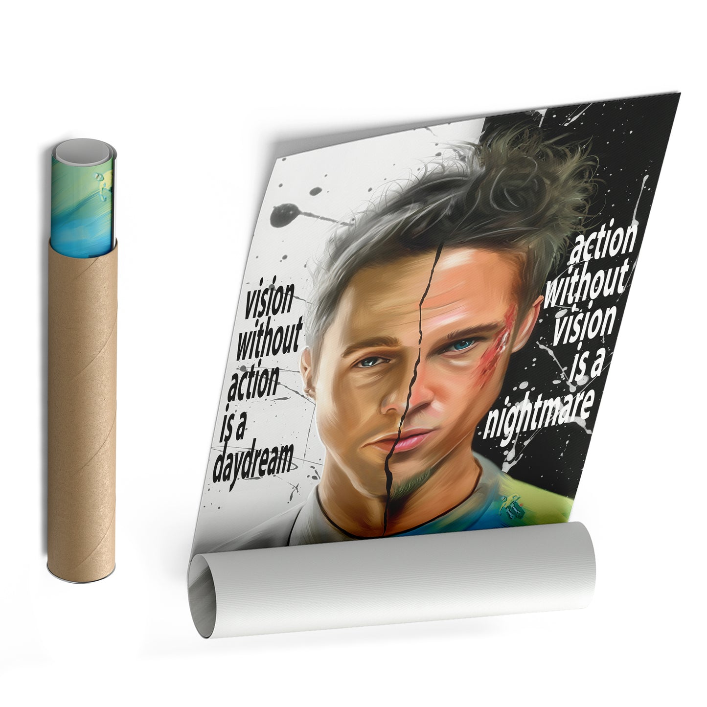 Fight Club Yin and Yang Canvas Print | Cult Movie Wall Art