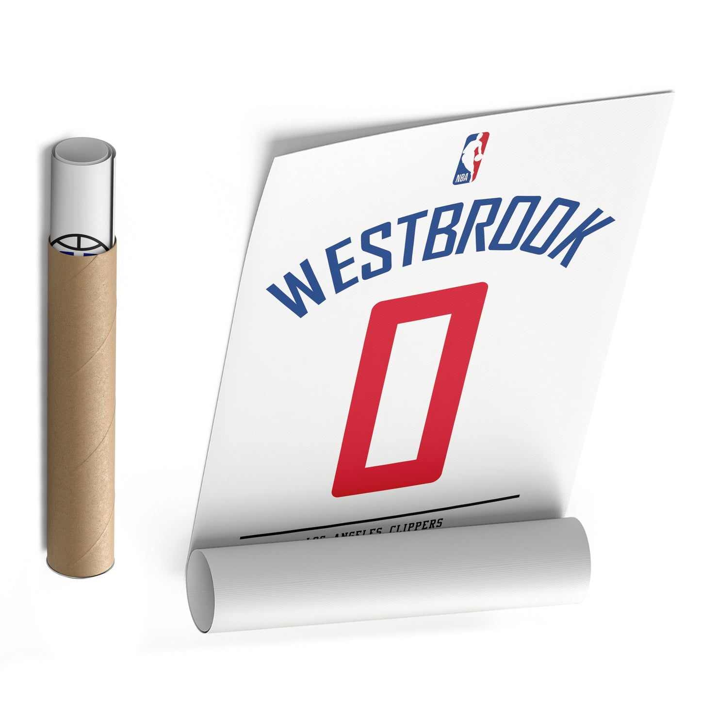 Russell Westbrook Clippers Jersey Canvas Print | Wall Art Decor