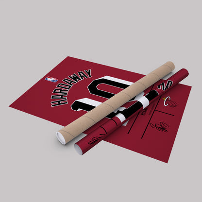Tim Hardaway Heat Jersey Canvas Print | Wall Art Decor