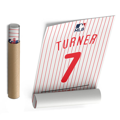 Trea Turner Phillies Jersey Canvas Print | Wall Art Decor