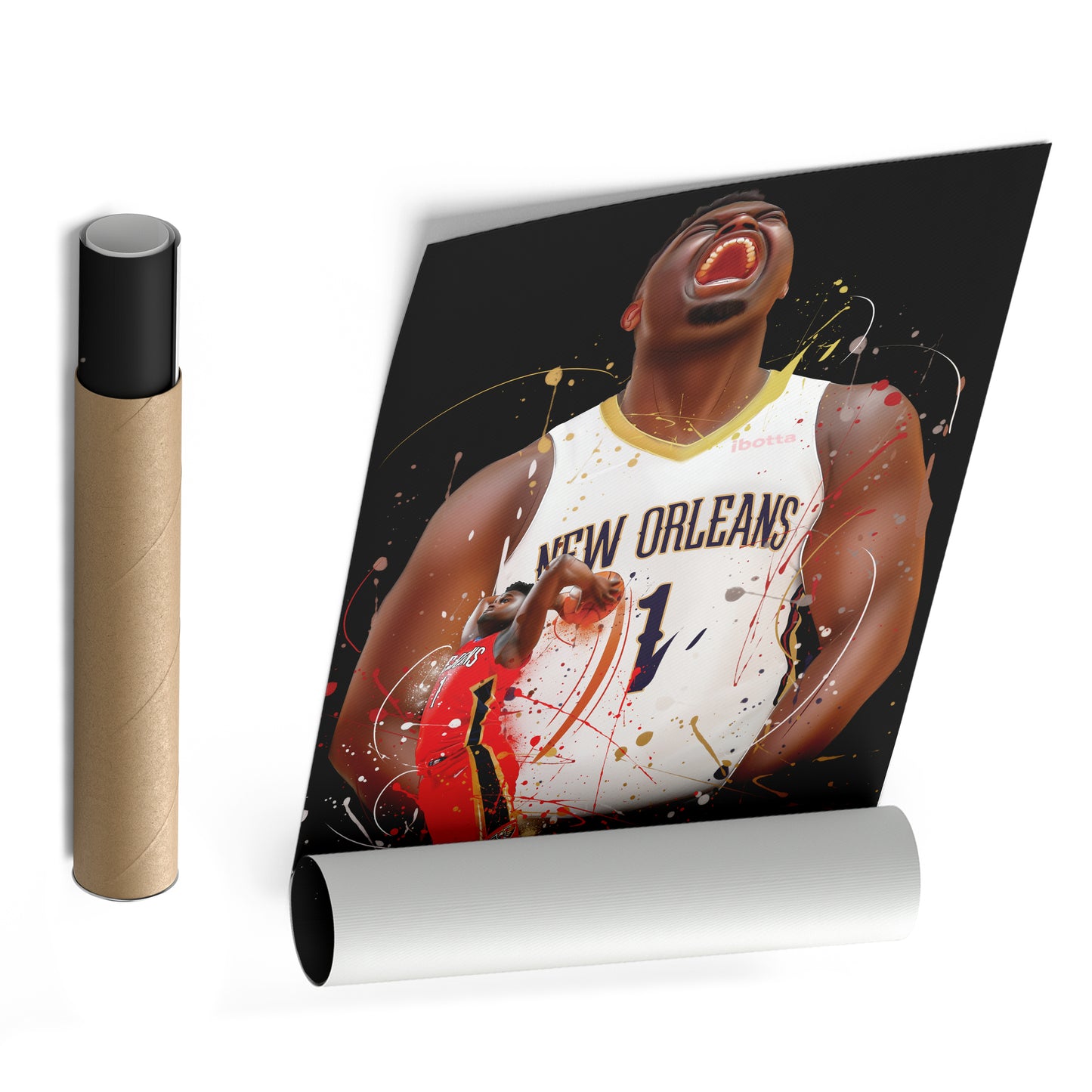 Zion Williamson Pelicans Canvas Print | New Orleans Basketball Wall Art