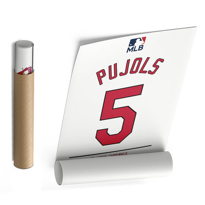 Albert Pujols St. Louis Cardinals Jersey Canvas Wall Art