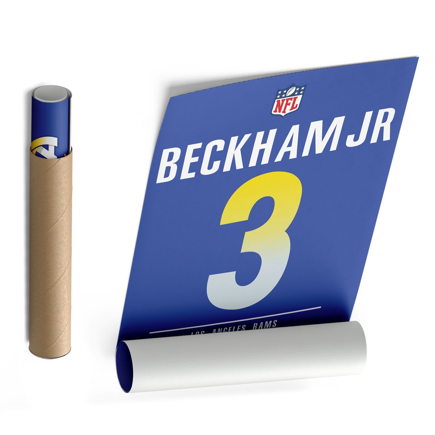 Odell Beckham Jr.  Rams Jersey Canvas Print | Wall Art Decor