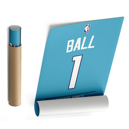 LaMelo Ball Hornets Jersey Canvas Print | Wall Art Decor