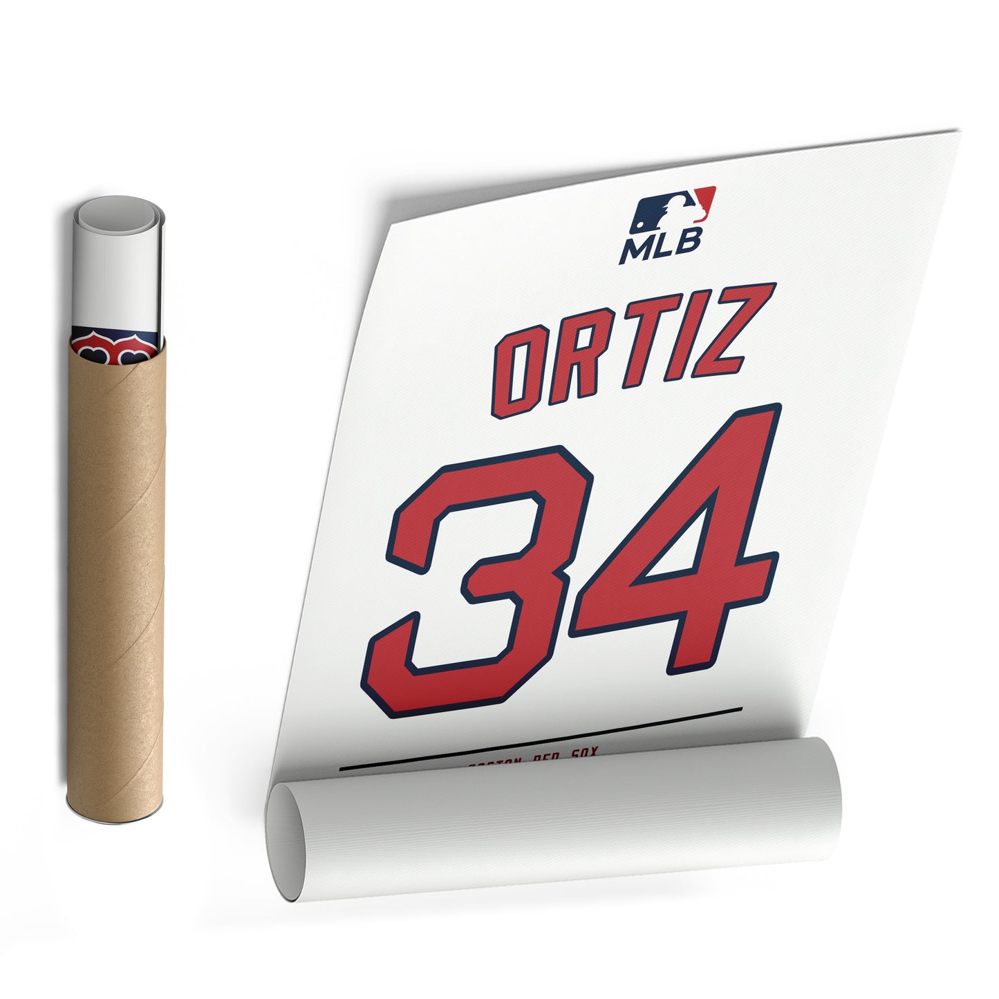 David Ortiz Red Sox Jersey Canvas Print | Wall Art Decor