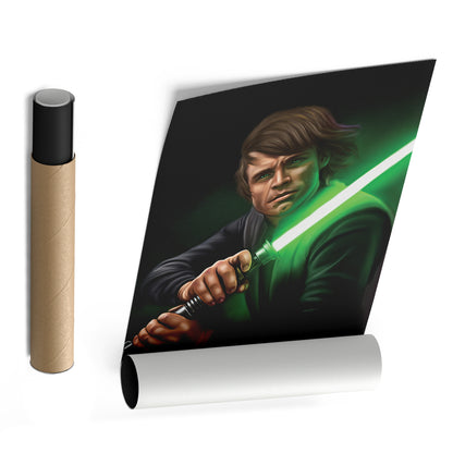 Luke Skywalker Canvas Print | Star Wars Jedi Knight Wall Art