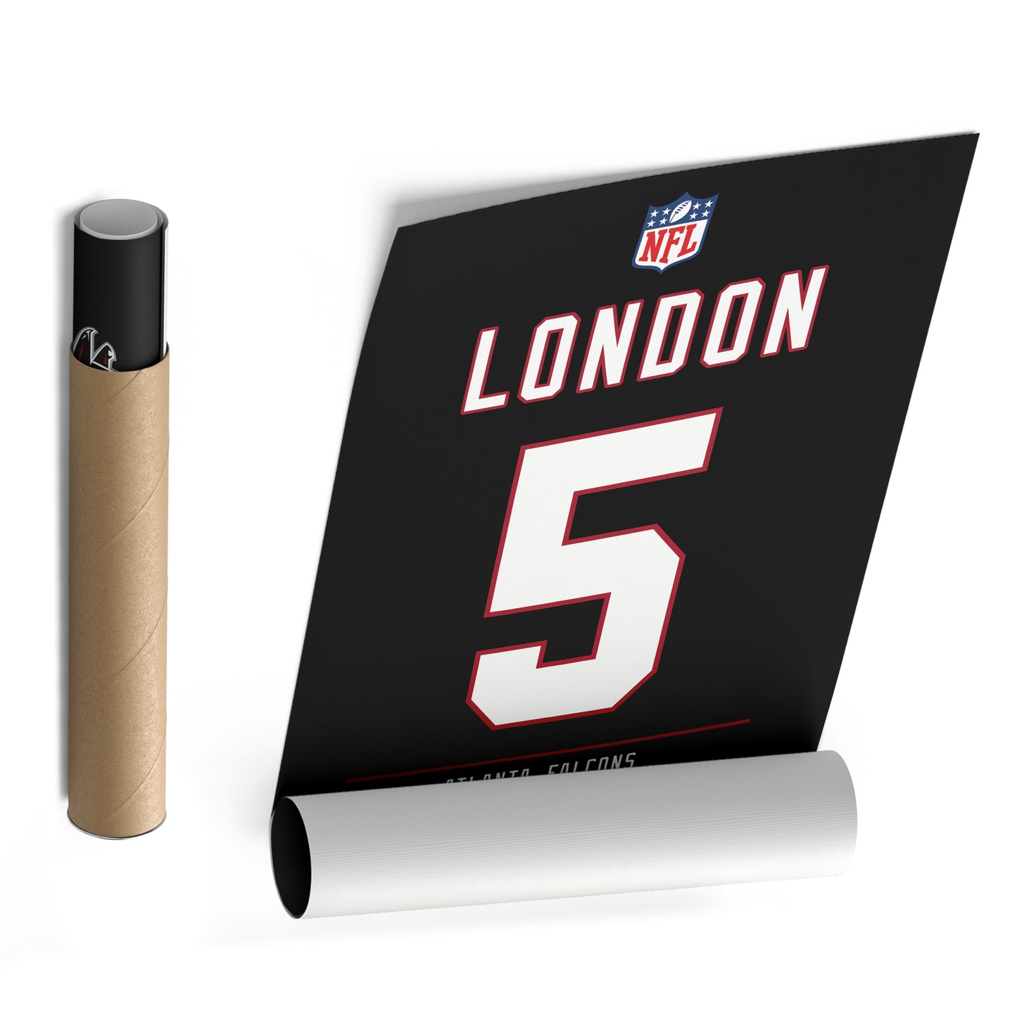 Drake London Falcons Jersey Canvas Print | Wall Art Decor