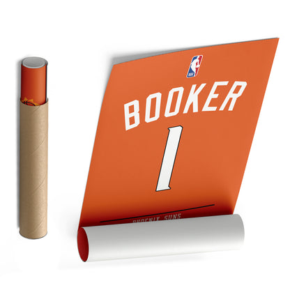 Devin Booker Suns Jersey Canvas Print | Wall Art Decor