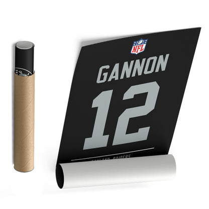 Rich Gannon Oakland Raiders Jersey Canvas Wall Art