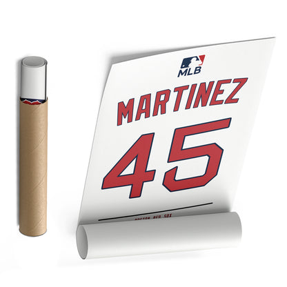 Pedro Martínez Red Sox Jersey Canvas Print | Wall Art Decor