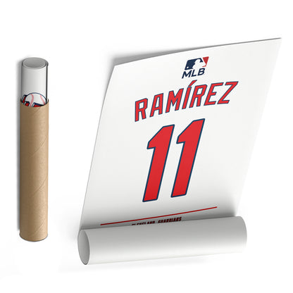 José Ramírez Guardians Jersey Canvas Print | Wall Art Decor