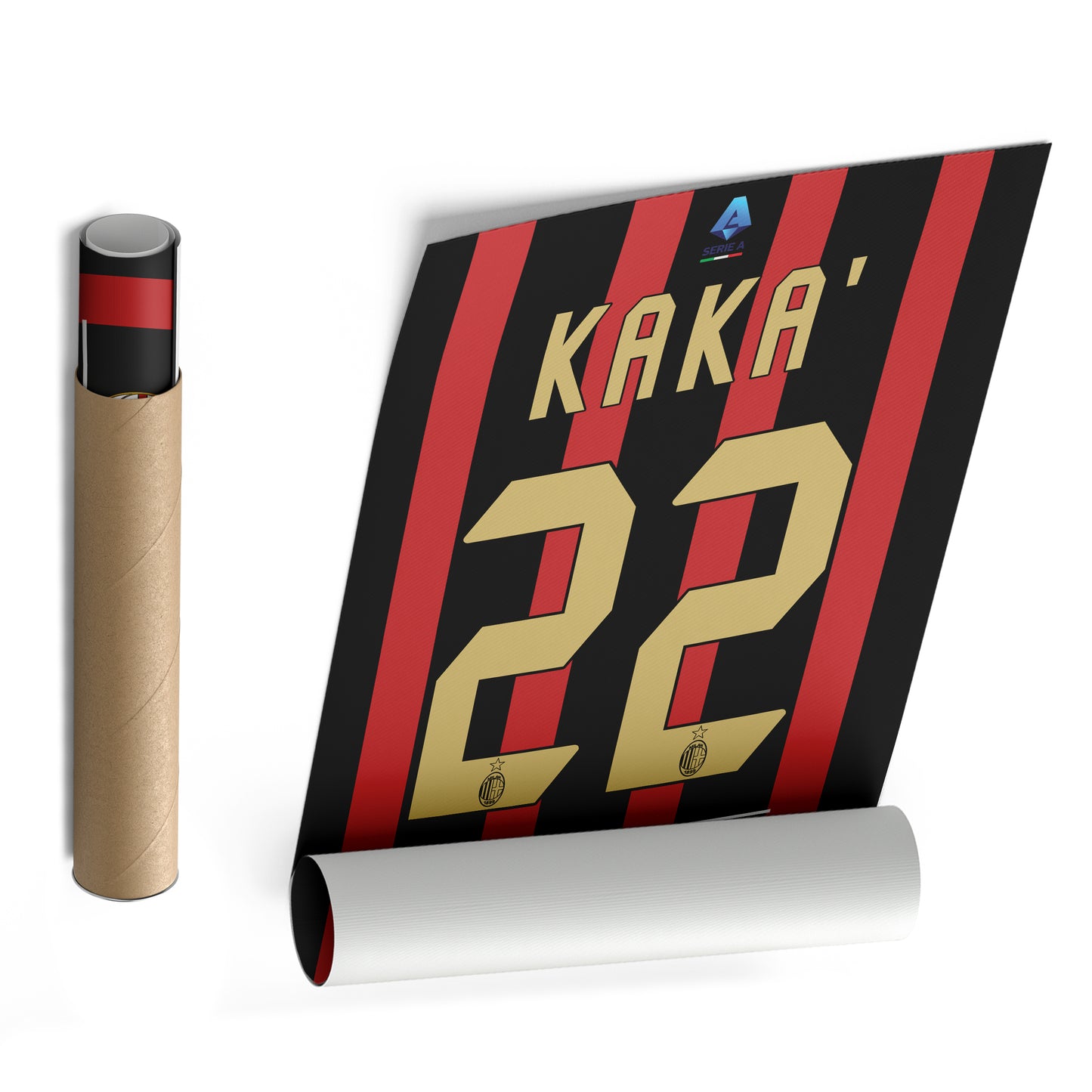 Kaká AC Milan Jersey Canvas Print | Soccer Wall Art Decor