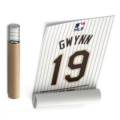 Tony Gwynn Jersey San Diego Padres Jersey Canvas Wall Art