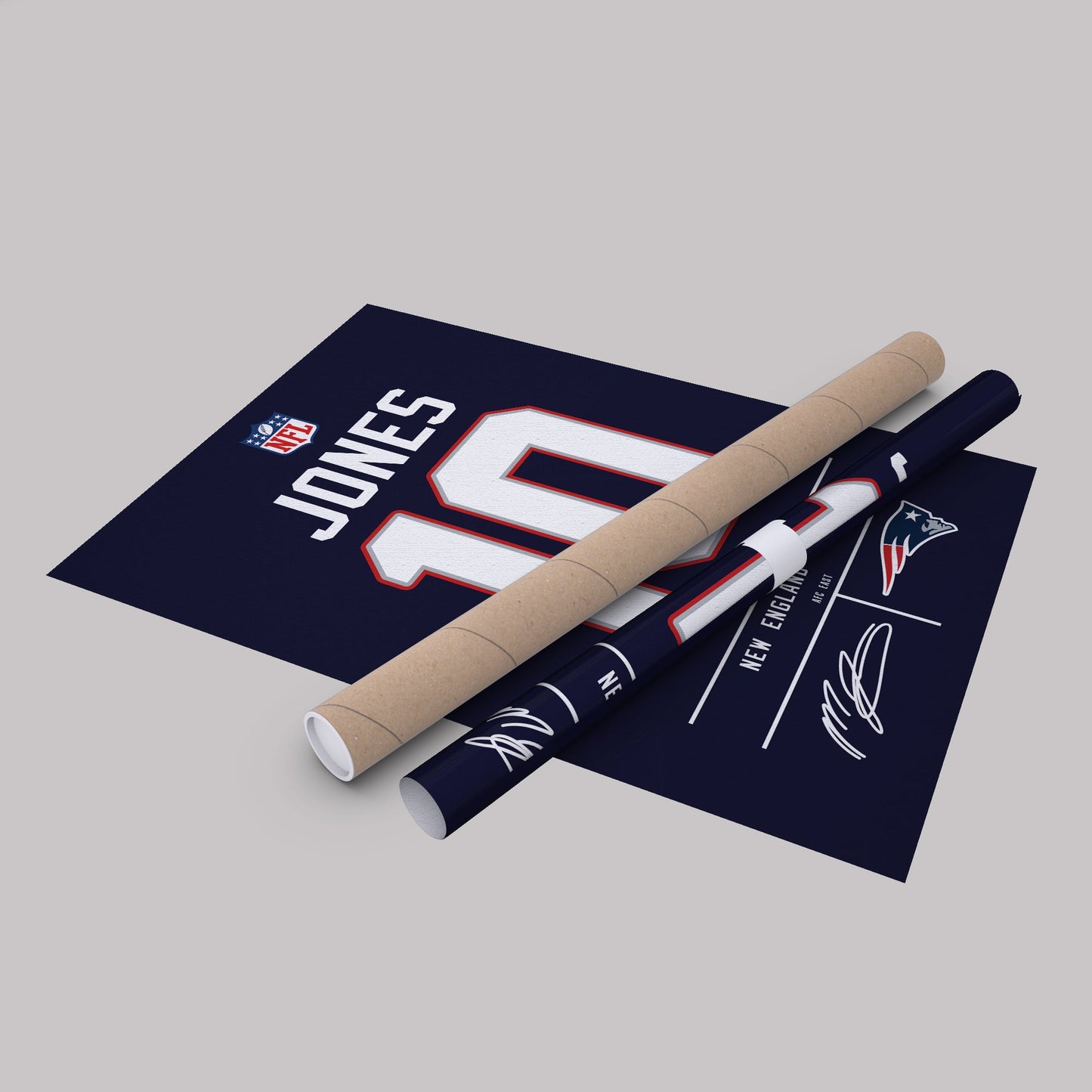 Mac Jones Patriots Jersey Canvas Print | Wall Art Decor