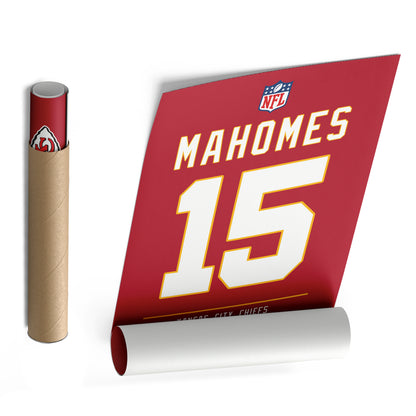 Patrick Mahomes Chiefs Jersey Canvas Print | Wall Art Decor