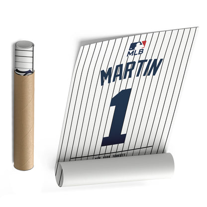 Billy Martin Yankees Jersey Canvas Print | Wall Art Decor