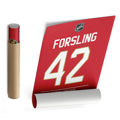 Gustav Forsling Panthers Jersey Canvas Print | Wall Art Decor