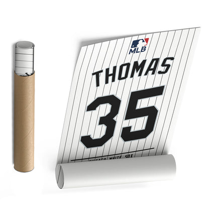 Frank Thomas White Sox Jersey Canvas Print | Wall Art Decor
