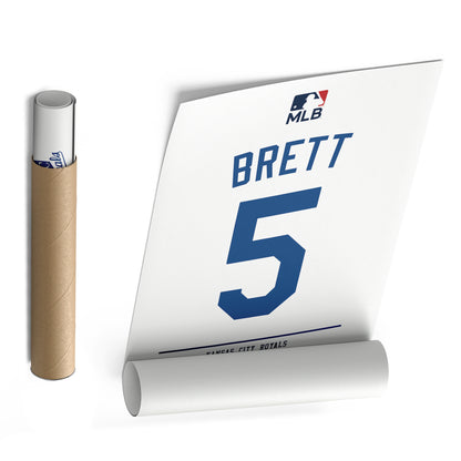 George Brett Kansas City Royals Jersey Canvas Print | Wall Art Decor