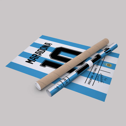 Diego Maradona Argentina Jersey Canvas Print | Wall Art Decor