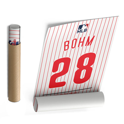Alec Bohm Phillies Jersey Canvas Print | Wall Art Decor