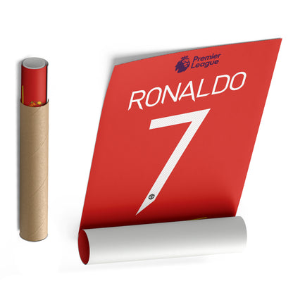 Cristiano Ronaldo Manchester United Jersey Canvas Print | Wall Art Decor